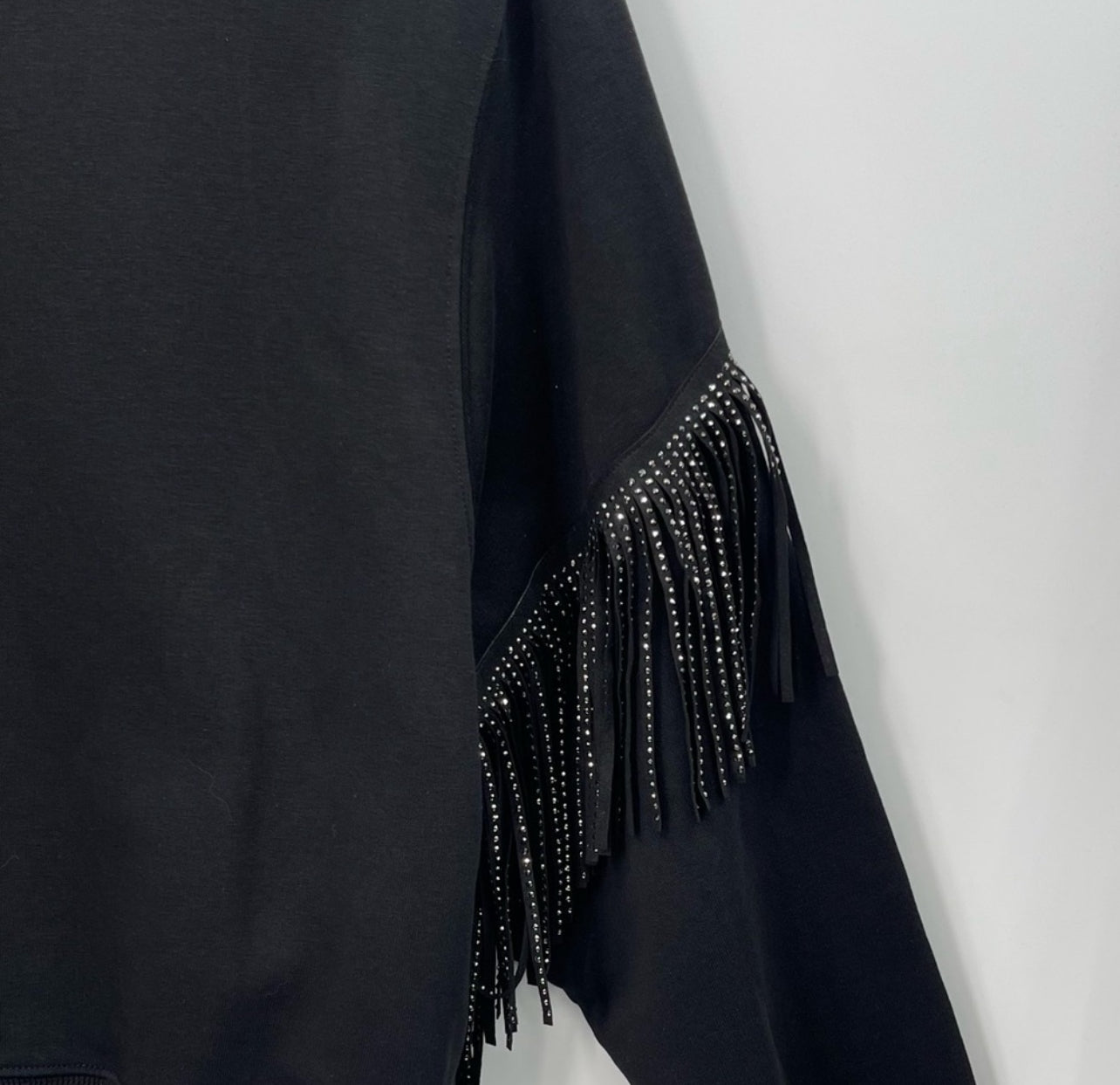 ZARA Oversized Fringe Sweatshirt