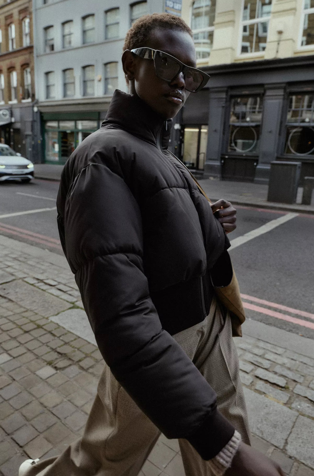 ZARA Combination Cropped Padded Jacket