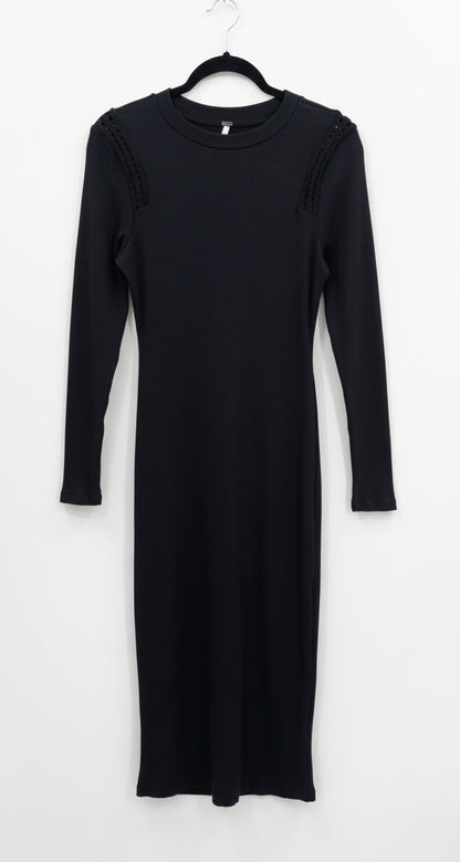 YOUNG FABULOUS & BROKE Ribbed Midi Dress