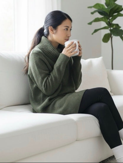 ADRIENNE VITTADINI Cashmere  and Wool Blend
Cowlneck Sweater