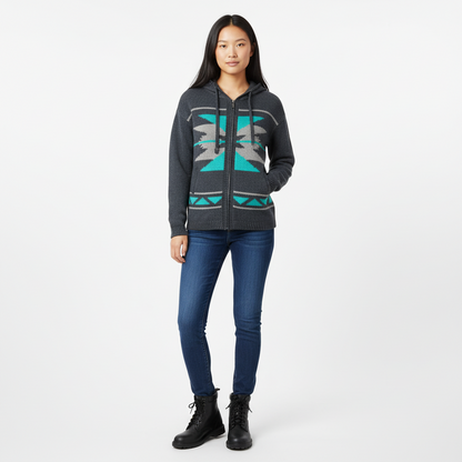 Kismet Aztec Hooded Sweater