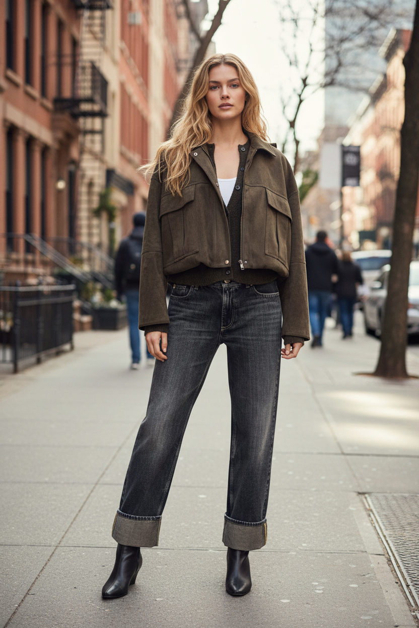 ZARA Oversized Faux Suede Hooded Bomber Jacket