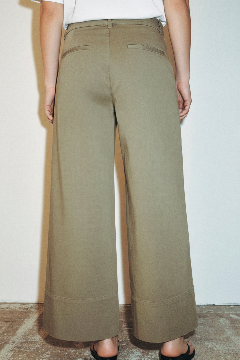 ZARA Z1975 Culotte Denim Wide Leg Pants