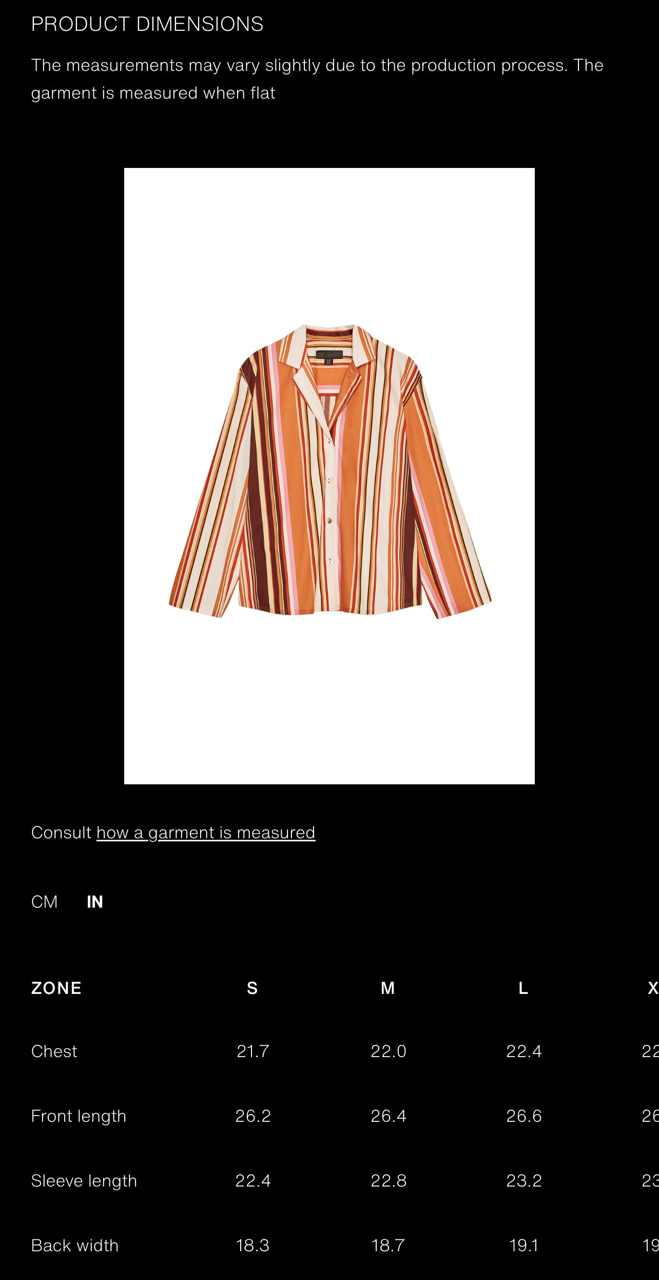 ZARA ZW COLLECTION Striped Shirt