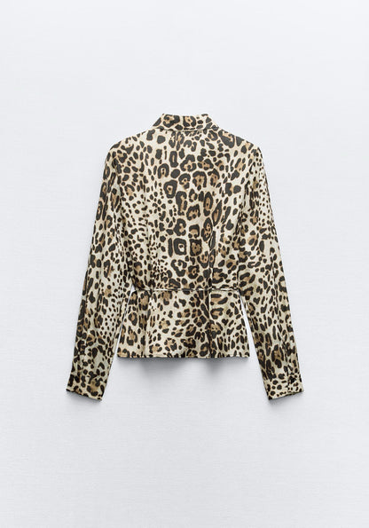 ZARA Animal Print Shirt