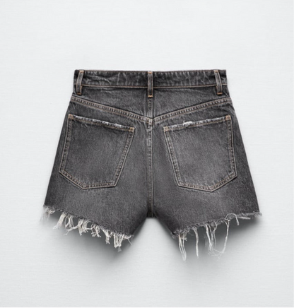 Zara High Rise Denim Shorts