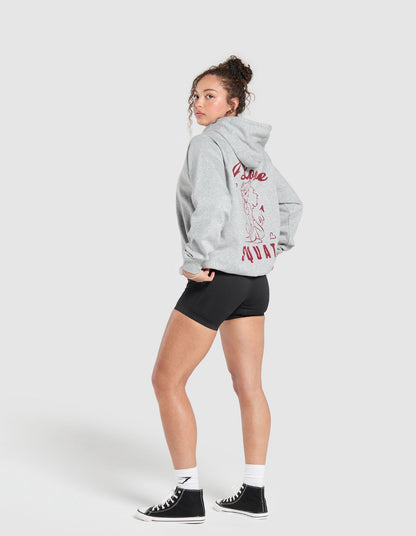 GYMSHARK I Love Squats Hoodie Oversized Fit