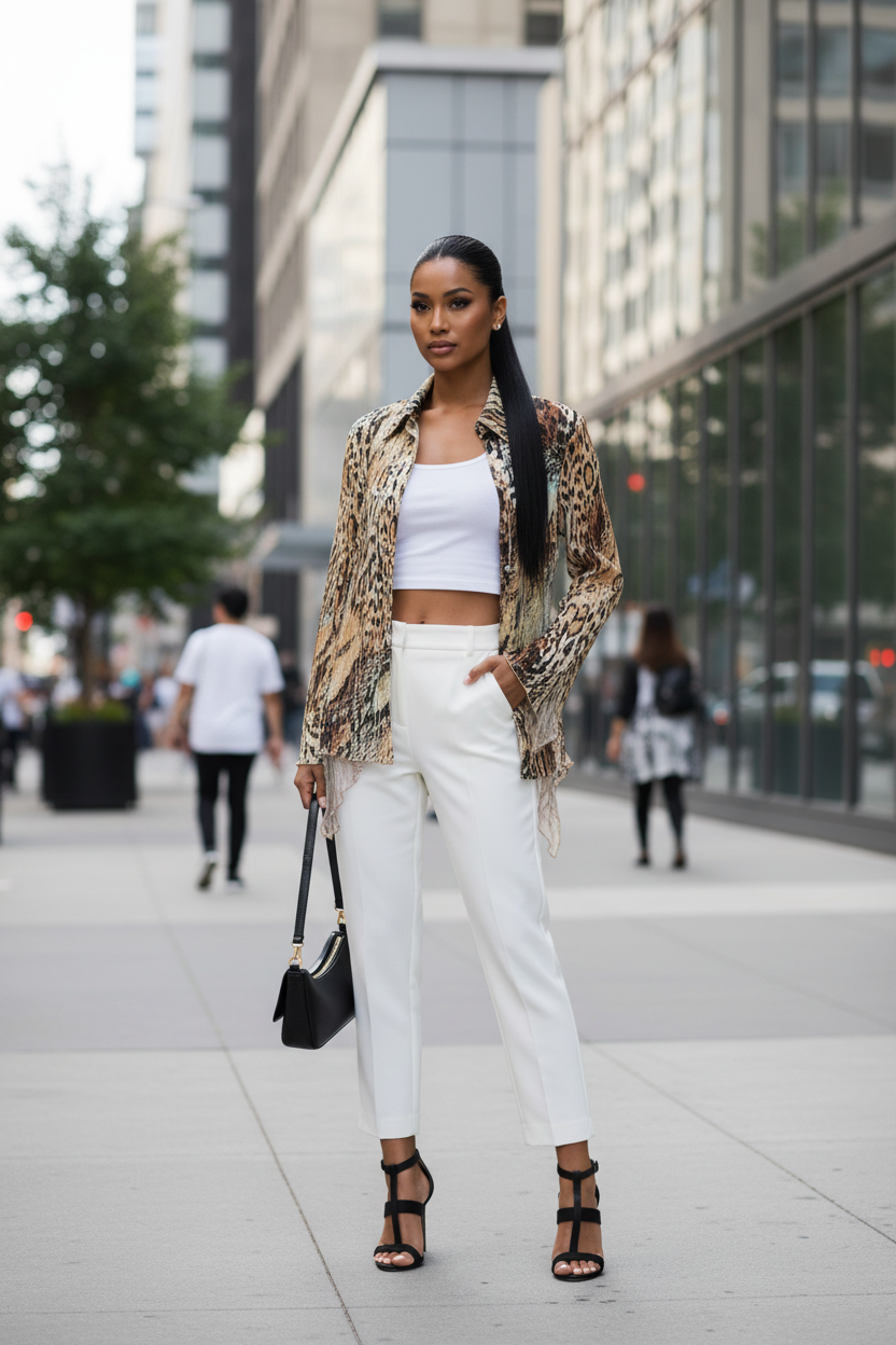 Cartise Animal Print Blouse