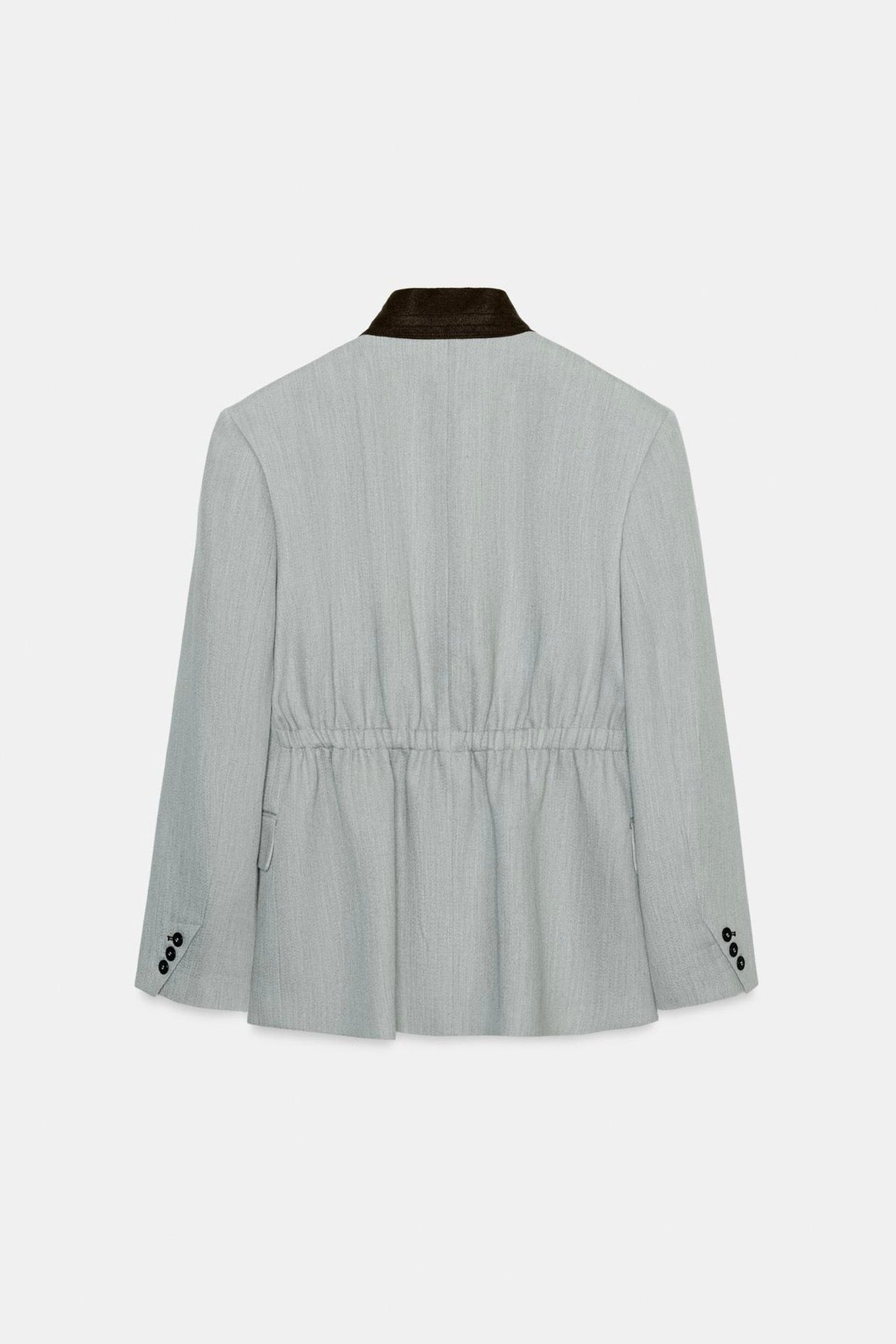 ZARA Contrast Collar Blazer ZW COLLECTION