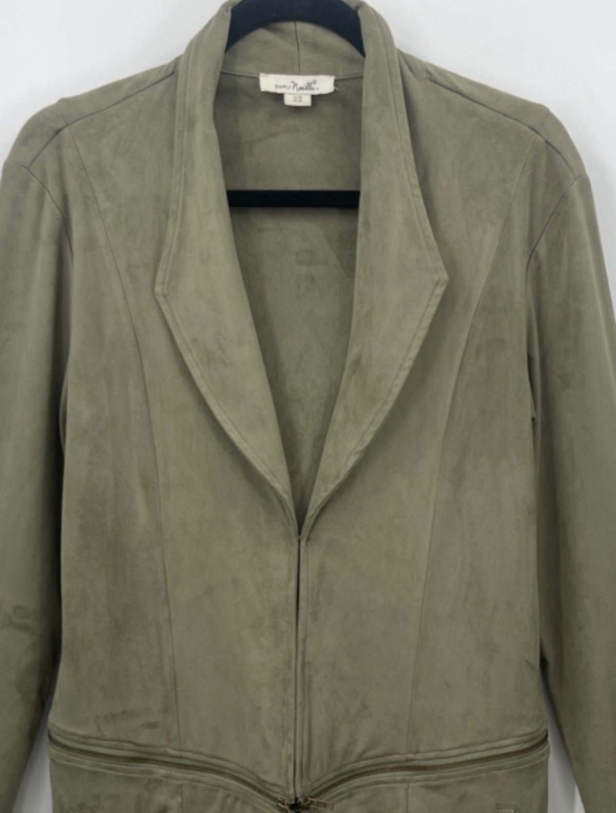 SIMPLY NOELLE Convertible Faux Suede Zip-Front
Jacket