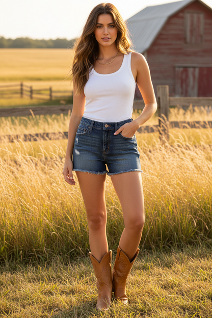 J BRAND Ringer Denim Shorts