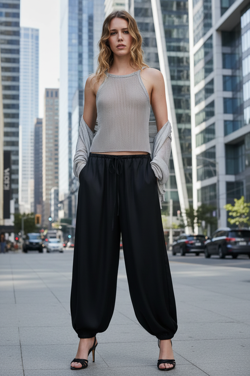ZARA Metallic Thread Crochet Top