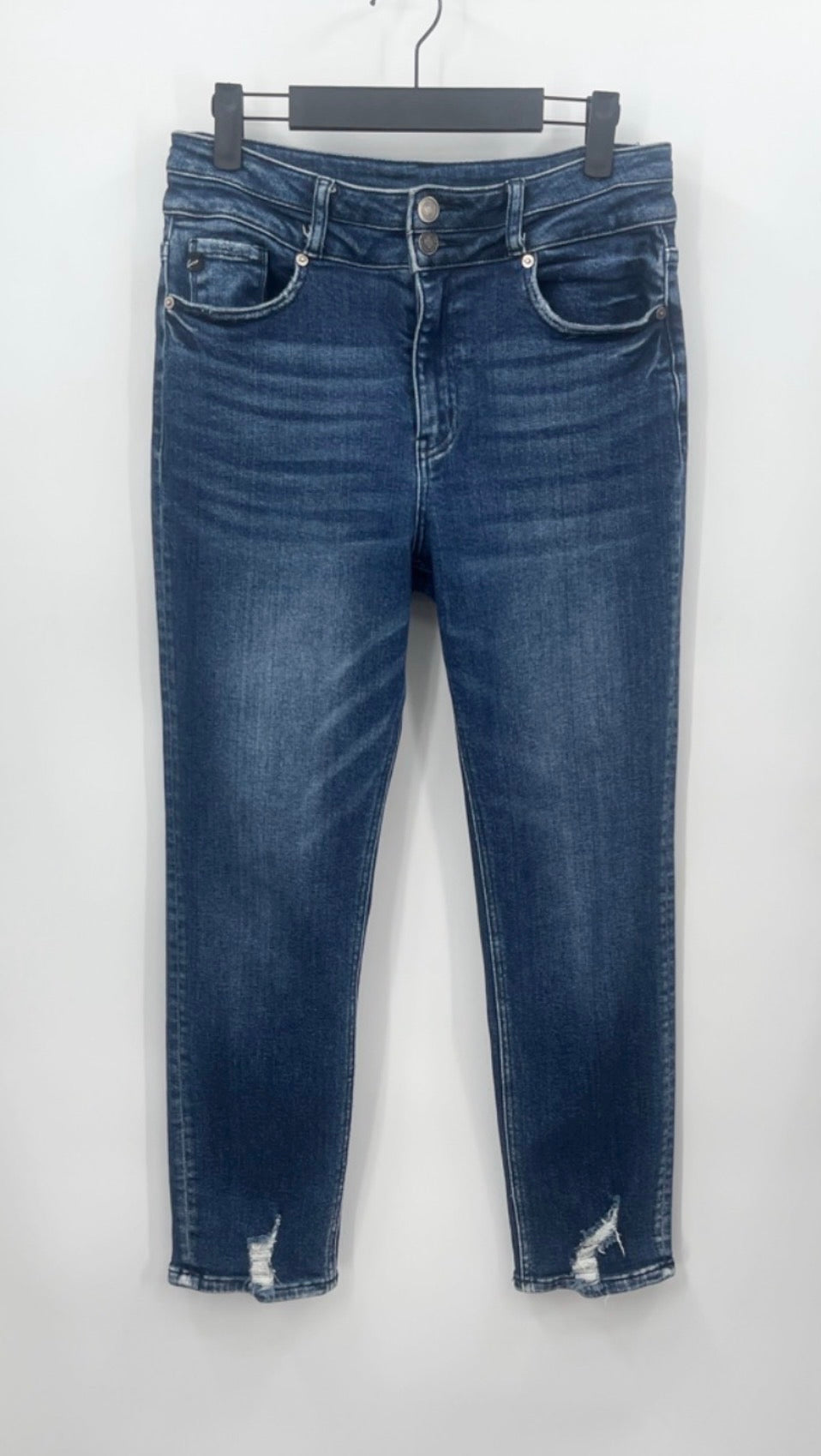 KANCAN High Rise Slim Straight Jeans