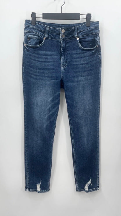 KANCAN High Rise Slim Straight Jeans