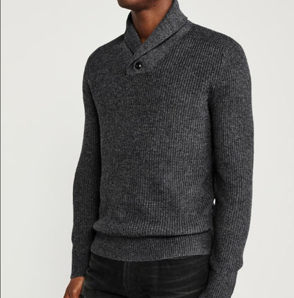 Abercrombie & Fitch Shawl Collar Pullover Sweater