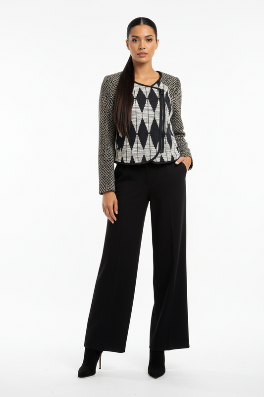 Rachel Roy Geometric Asymmetrical Jacket
