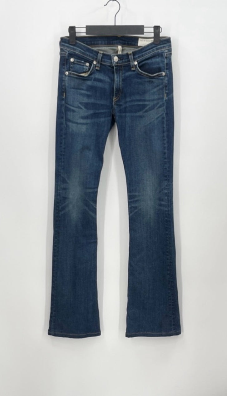 RAG & BONE Stiletto Boot Jeans Faded Low RiseDenim Jeans/Bishop