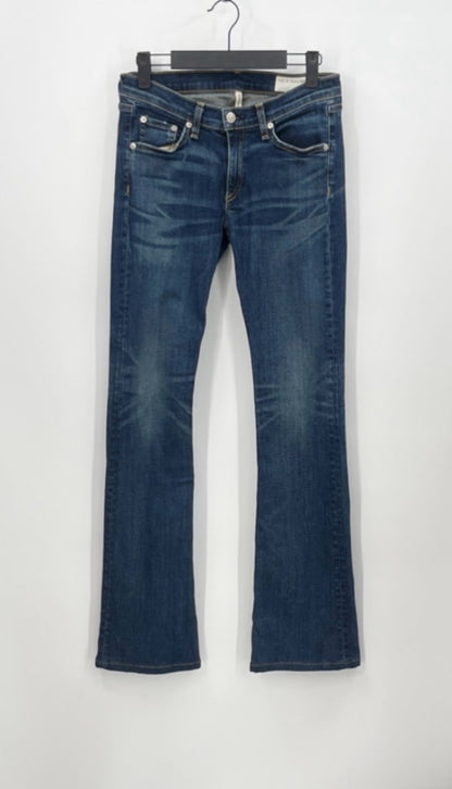 RAG & BONE Stiletto Boot Jeans Faded Low RiseDenim Jeans/Bishop