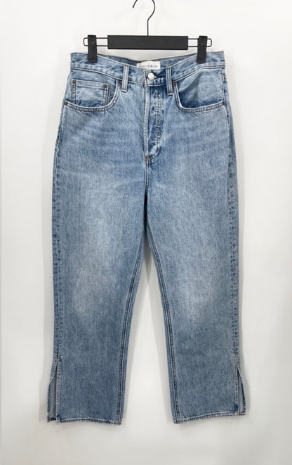 Aritzia DENIM FORUM The Joni High Rise Loose Split Hem