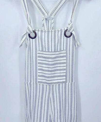 PATRONS OF PEACE Striped Shortalls