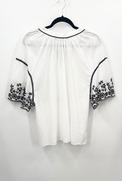 ZARA Embroidered Oversized Blouse