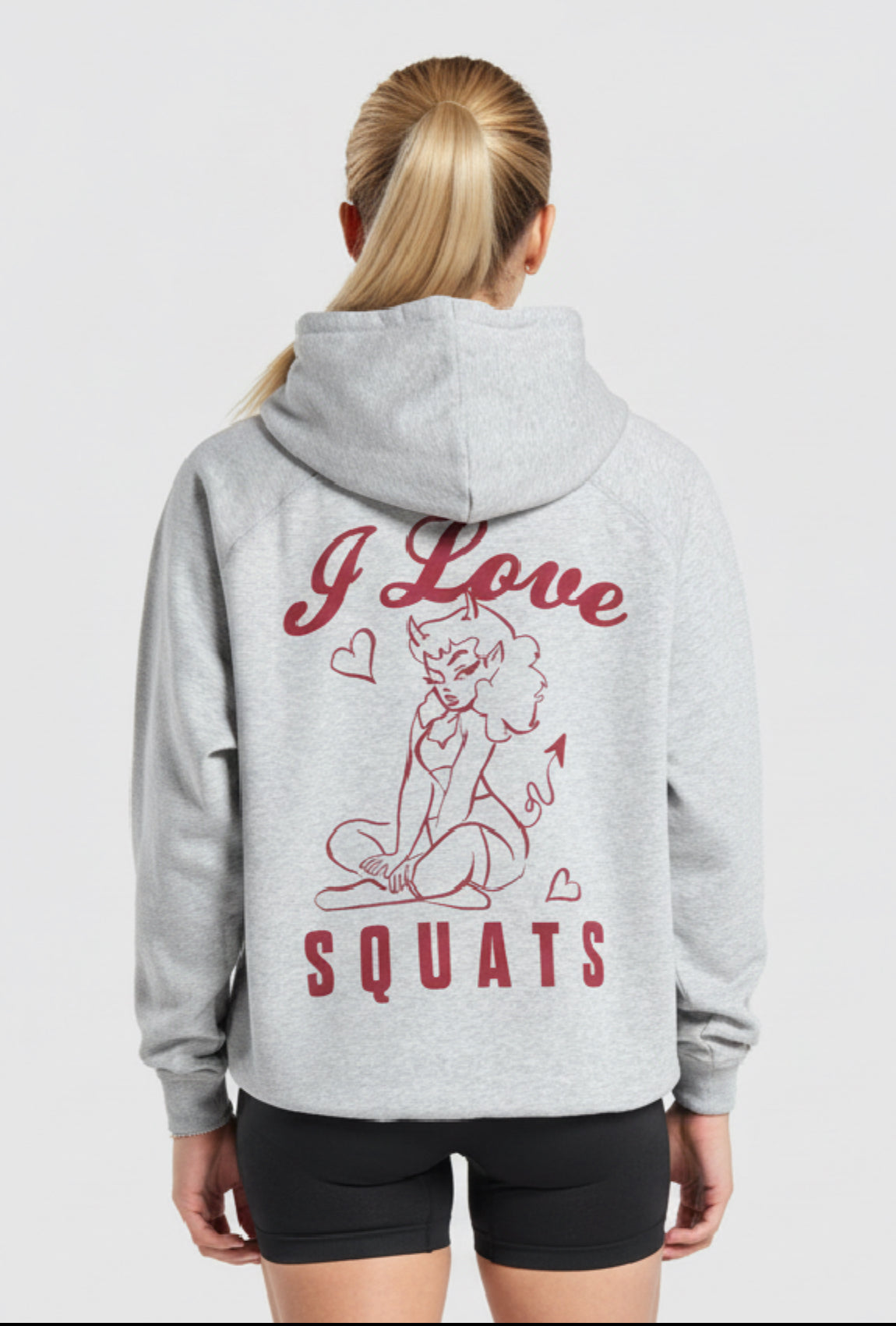 GYMSHARK I Love Squats Hoodie Oversized Fit