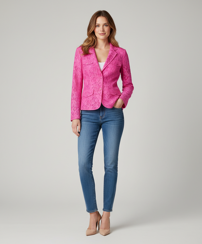 JOSEPH RIBKOFF Floral Lace Blazer
