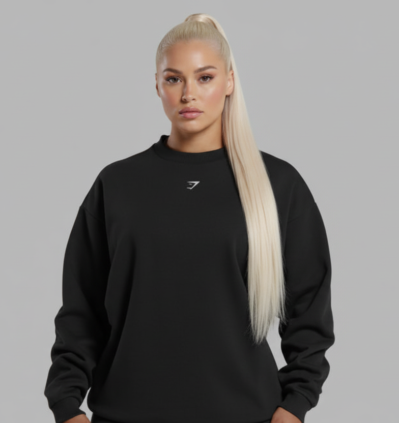 GYMSHARK Barbell Hearts Oversized Sweatshirt