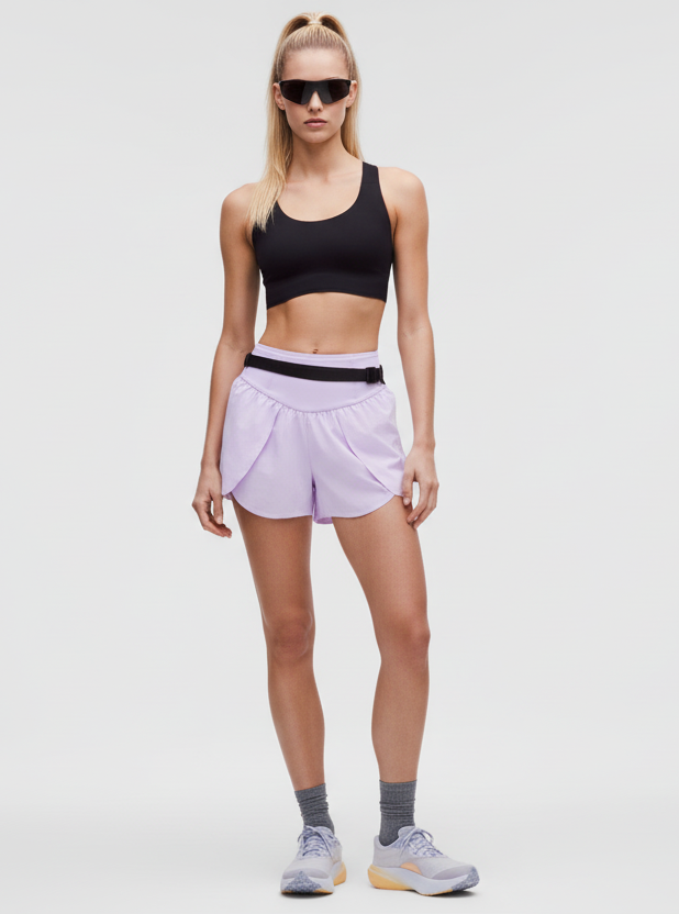 Lululemon Go Further Super-High-Rise Split Short 3"