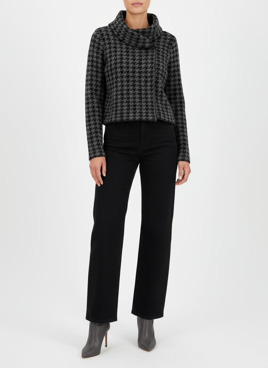 ELLEN TRACY Houndstooth Sweater Jacket