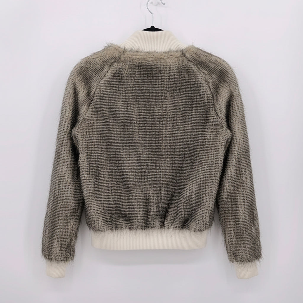 VERTIGO Faux Fur Bomber Jacket