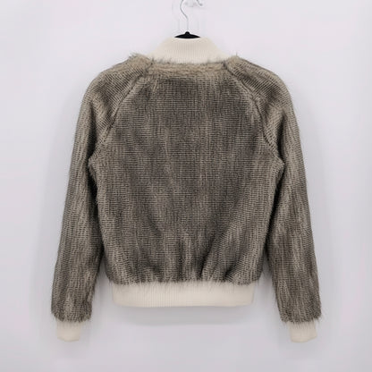 VERTIGO Faux Fur Bomber Jacket