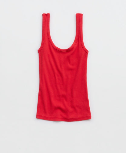 Aerie Double Scoop Neck Tank Top