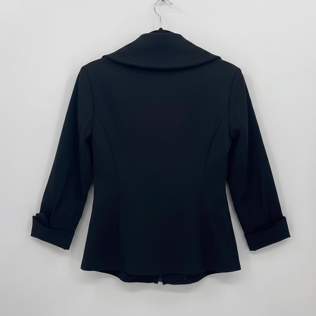 JOSEPH RIBKOFF Lightweight Ruffle Collar Jacket