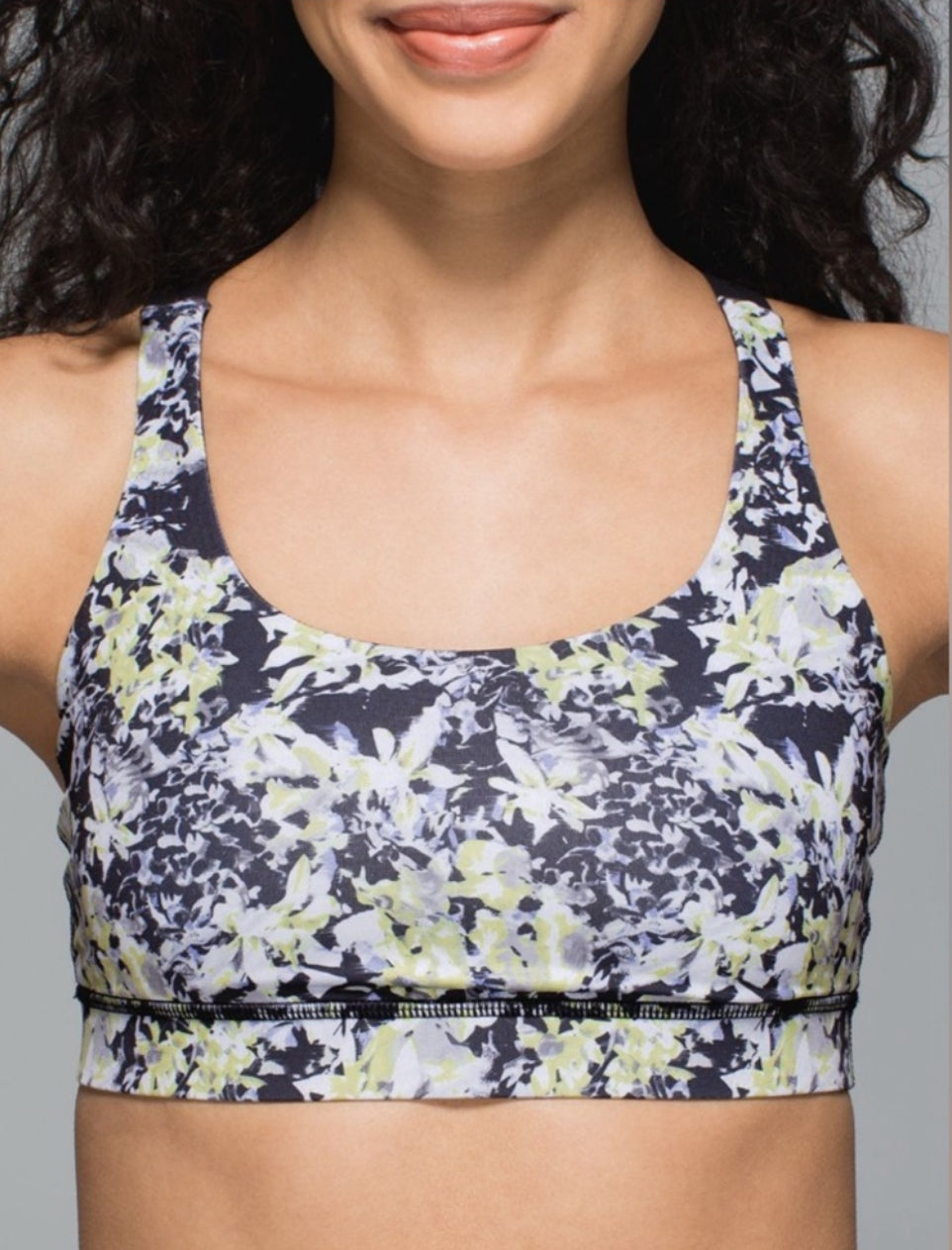 LULULEMON Energy Bra
Crosscourt Petal Black Clarity Yellow / Black