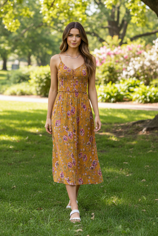 PATRONS OF PEACE Floral Dress