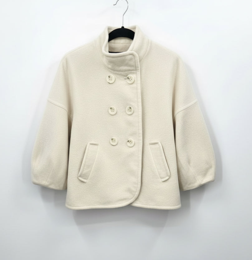BCBGMAXAZRIA Wool Blend Double Breasted Coat
