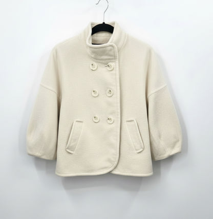 BCBGMAXAZRIA Wool Blend Double Breasted Coat