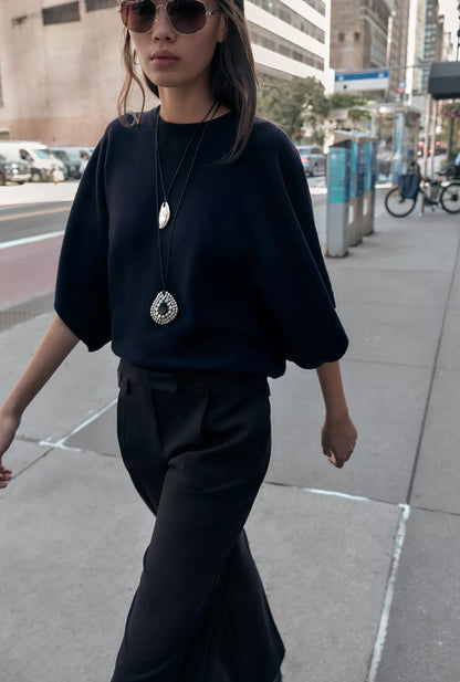 ZARA Pleated Wide Leg Pants