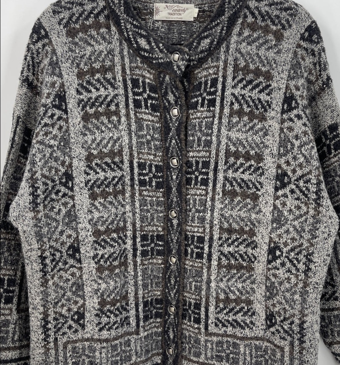 Vintage NOR' EASTERLY Wool Blend Cardigan