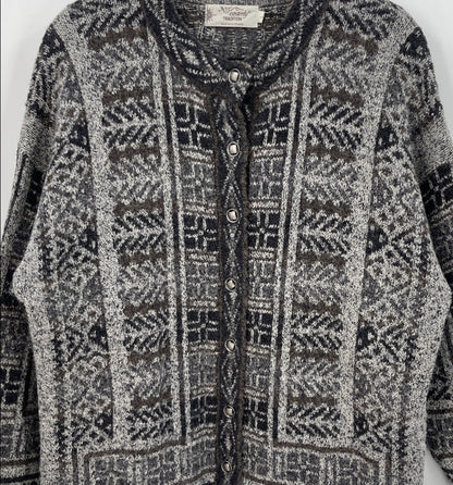 Vintage NOR' EASTERLY Wool Blend Cardigan