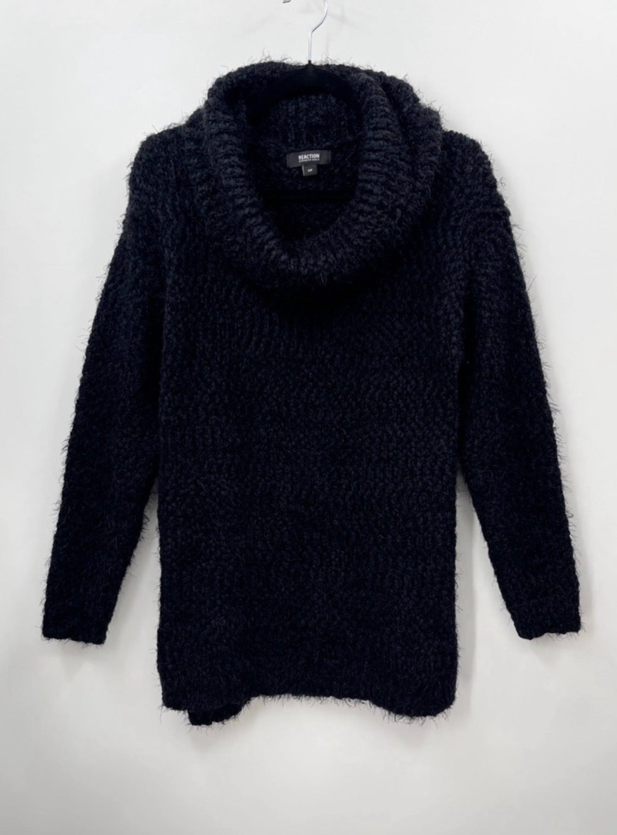 REACTION KENNETH COLE
Plush Black Chunky Cowl Neck Sweater