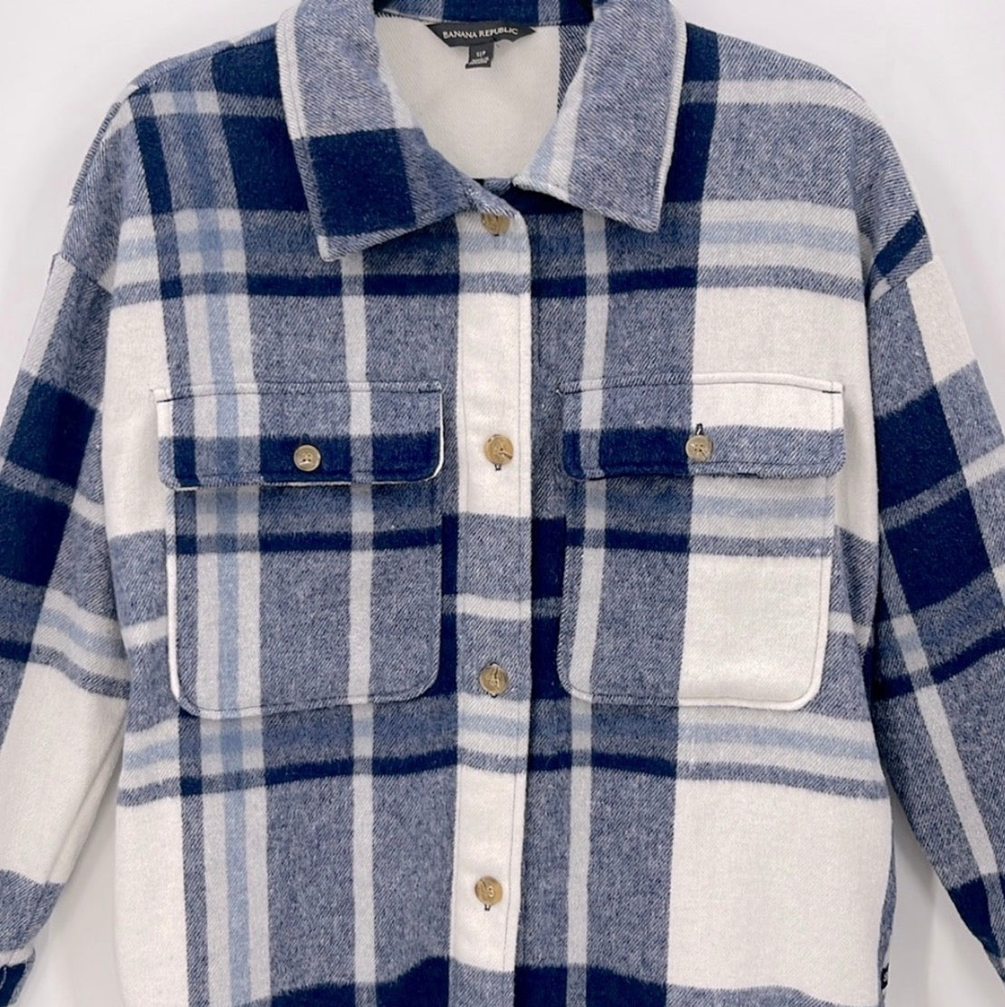 BANANA REPUBLIC Oversized Plaid Shacket