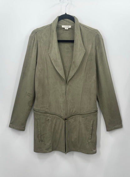SIMPLY NOELLE Convertible Faux Suede Zip-Front
Jacket