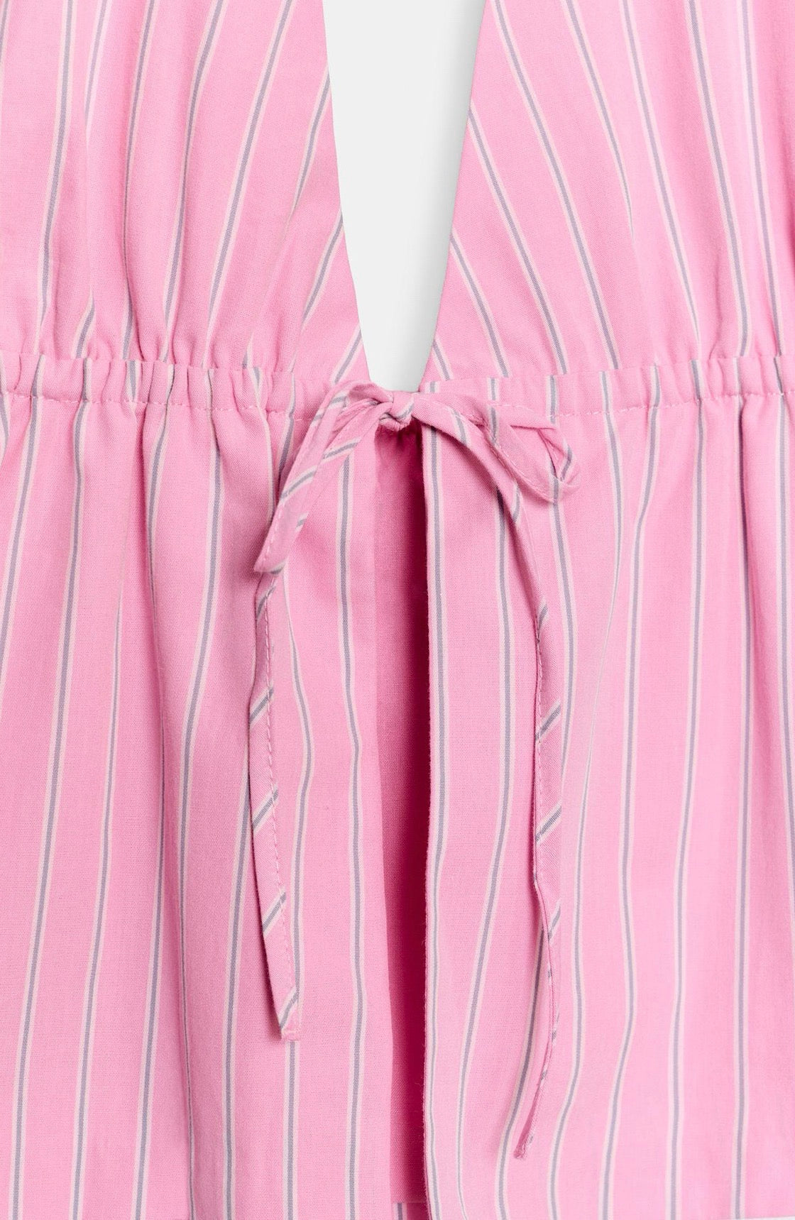 ZARA Striped Poplin Halter Top