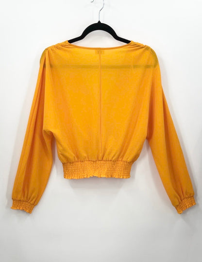Aritzia WILFRED Reign Blouse in Tuscan Sun Orange