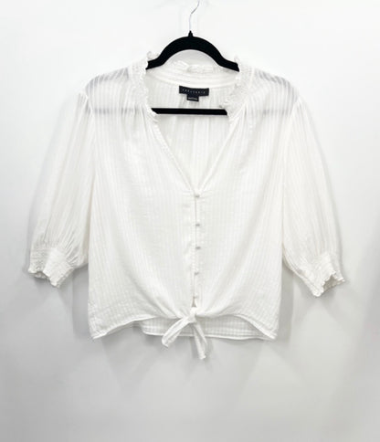 Anthropologie SANCTUARY Only You Striped Tie-Front Blouse
