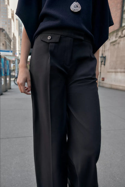 ZARA Pleated Wide Leg Pants