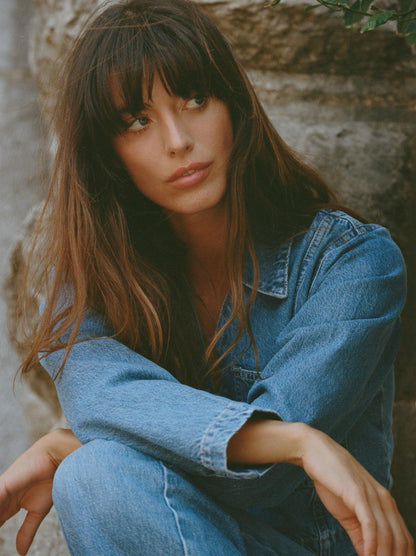 ZARA Z1975 Cropped Denim Shirt