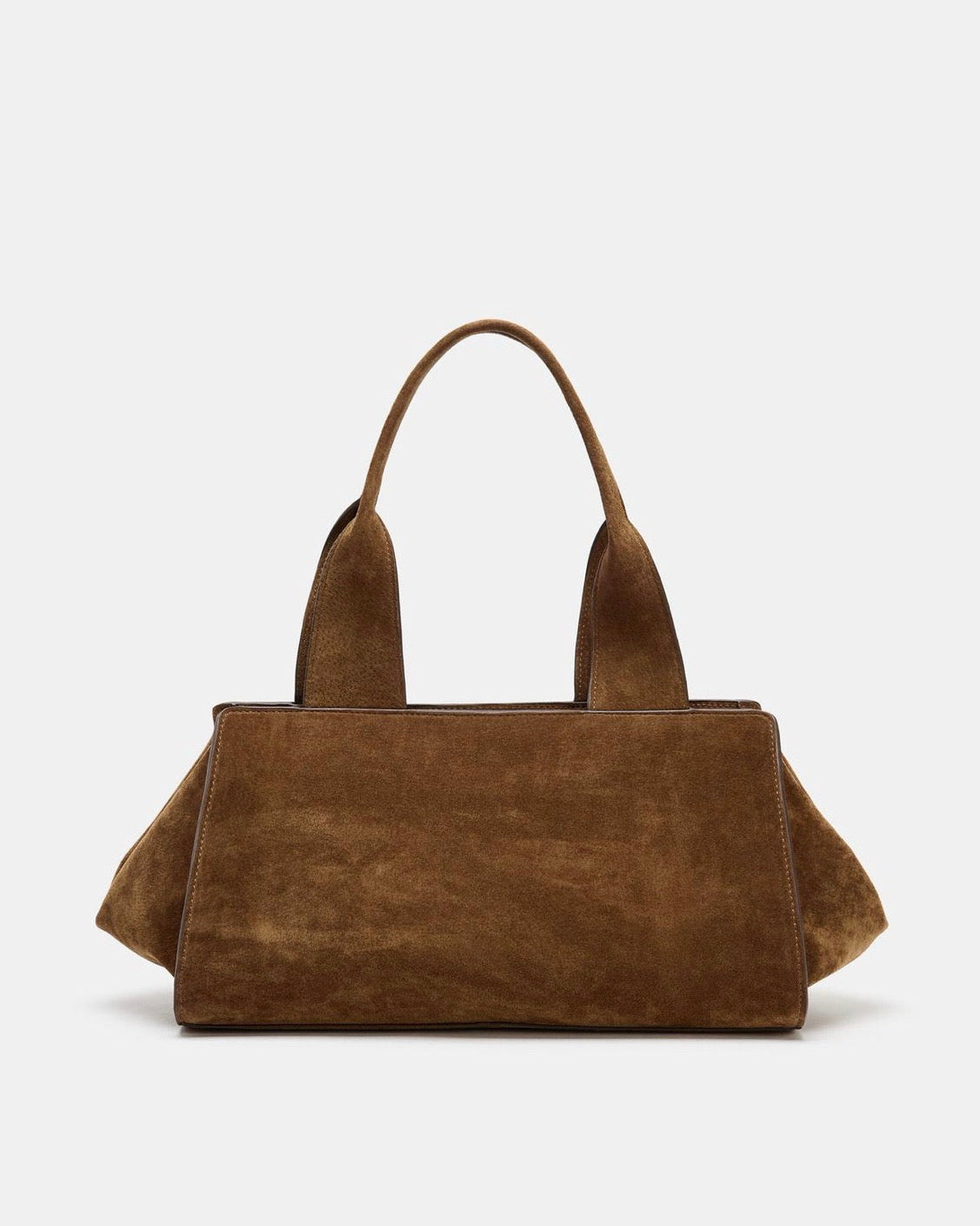 ZARA Double Handle Split Leather Bag